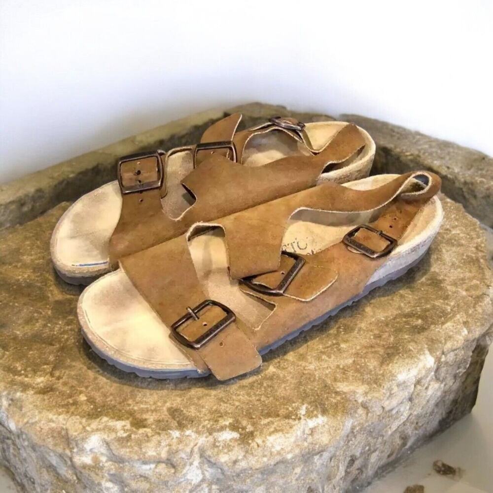 Capetown sandalthotic Tan foot leveler‎ footbed sandals WoMen’s Size 9